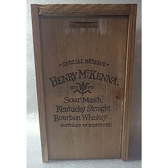 VTG Empty Henry McKenna Sour Mash Bourbon Whiskey Jug 750 ml -80 Proof Kentucky - Picture 8 of 9